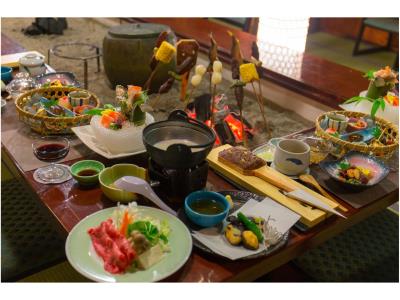 【ご夕食時ワンドリンク付】本館スタンダードプラン～当館自慢の囲炉裏会席をご堪能下さい～