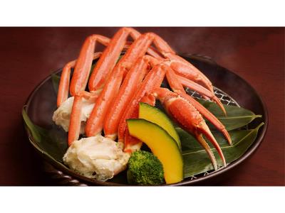 【グルメプラン】本ズワイガニ宝楽蒸し付1泊2食　基本バイキングプラン